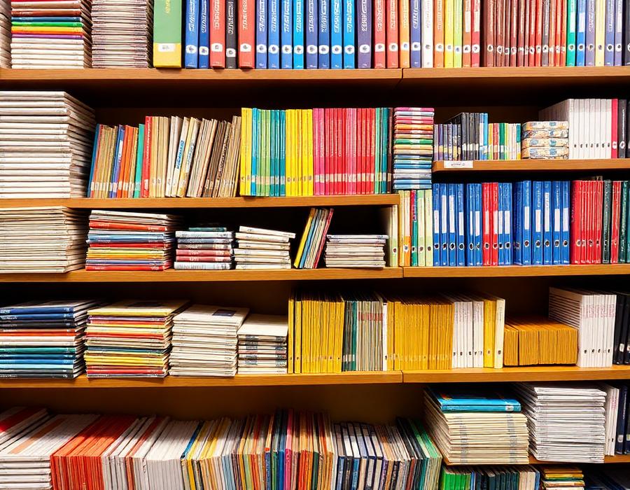 أرفف الكتب والملفات